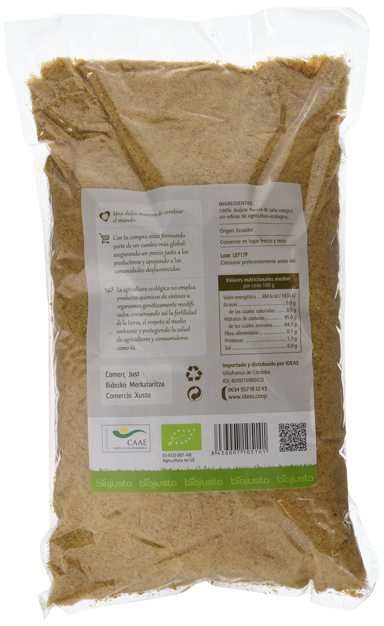 Ideas Panela Azúcar de Caña Integral Bio - 1000 gr