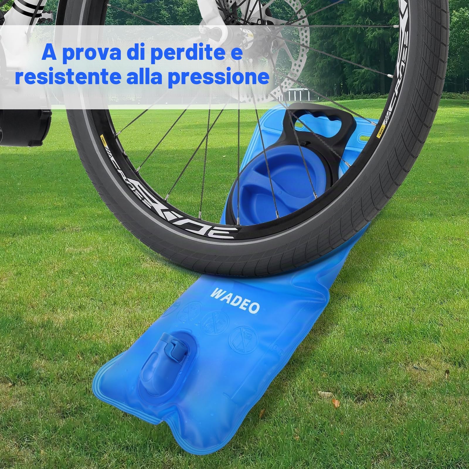 WADEO Sacca Idrica 2L, Sacca Acqua Zaino a Prova di Perdite, Senza BPA, Trekking Corsa Campeggio