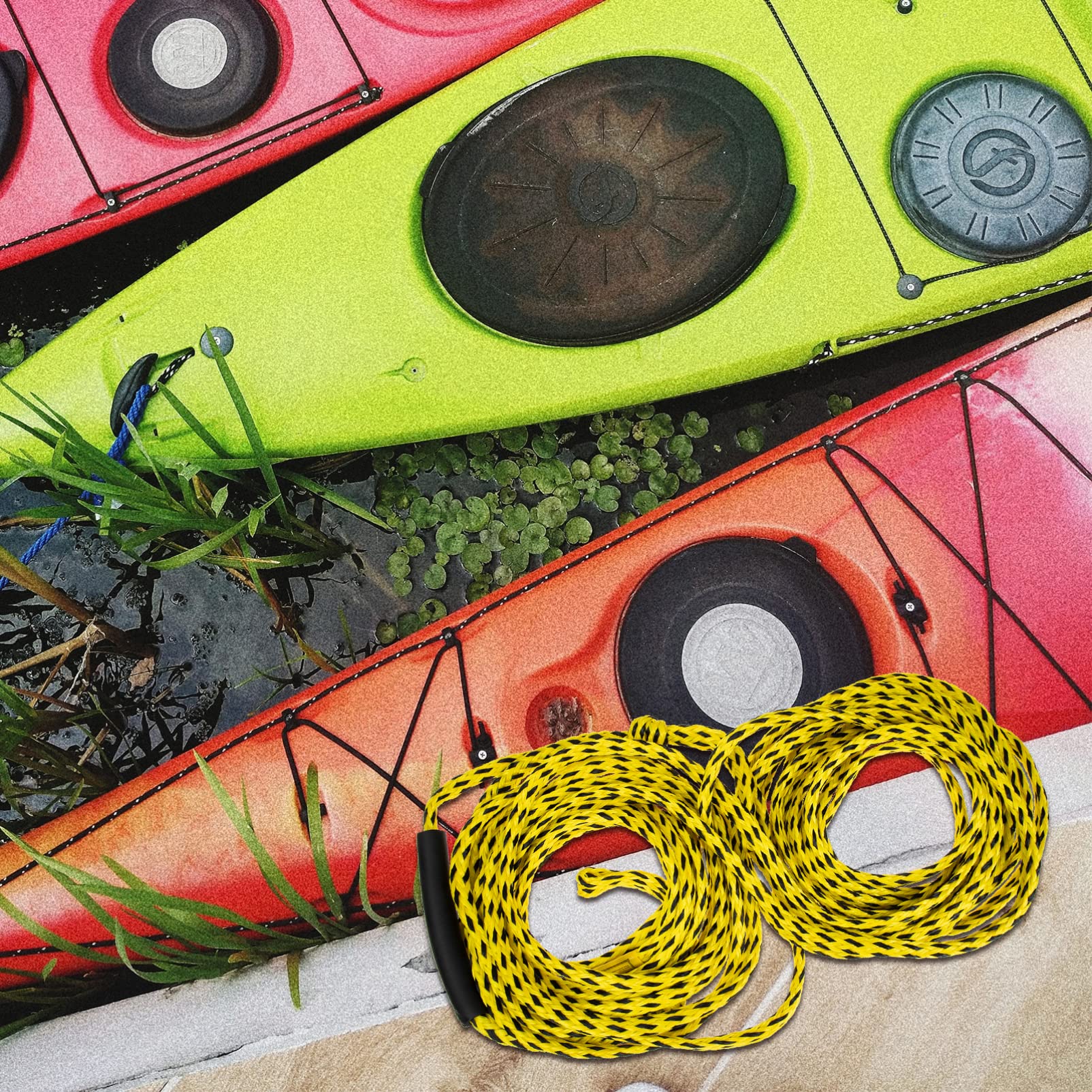UPKOCH Corde de Remorquage Robuste pour Kayak et Bateaux Corde de Towing et Élastique pour Activités Nautiques avec Durabilité Exceptionnelle