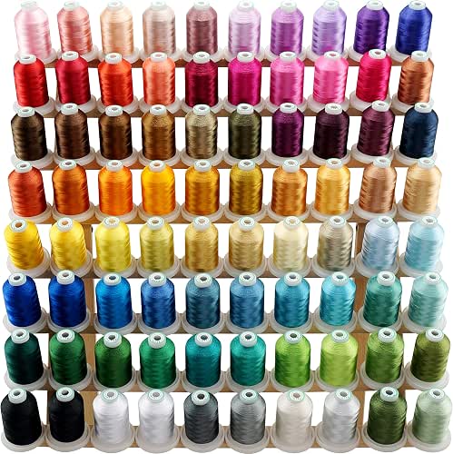 New brothread 80 Spools Polyester Embroidery Machine Thread Kit |