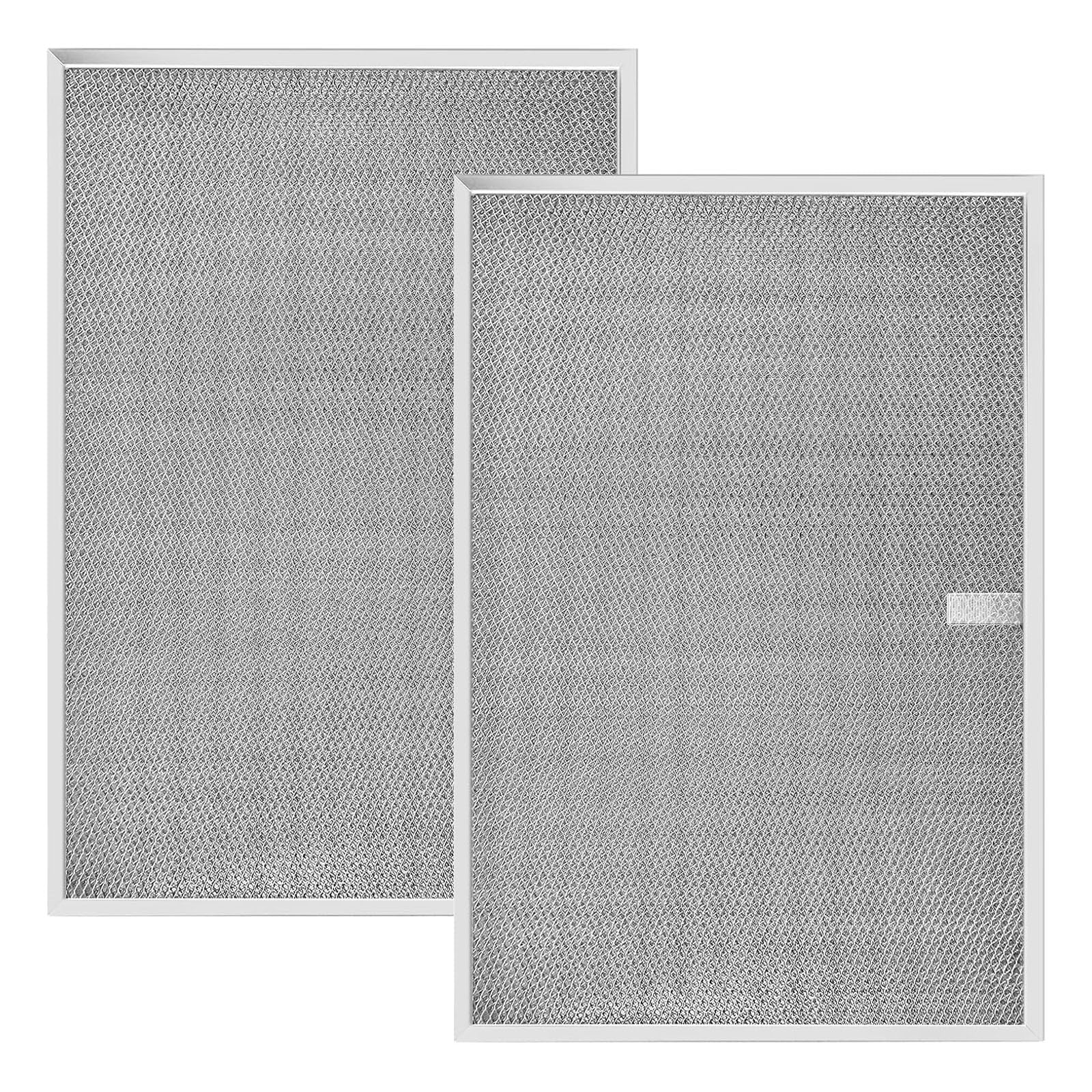 CUNZJIA Set of 2 Extractor Hood Filter BPS1FA36 Ranges Hood Filter Replacement Spare Part Metal Texture for Grease Captures