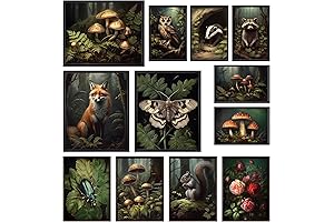 Vintage Animal Wall Art: Cottagecore Cottage Core Nature Botanical Print