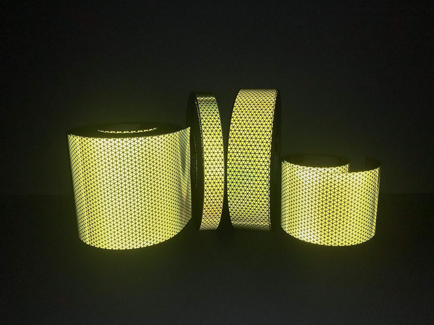 Oralite V98 Lime Yellow Reflective Tape Reflexite Orafol Prismatic Safety Tape 1", 2", 4", 6" (4" x20')