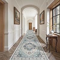 Vista 13 de Madane Alfombra Pasillera Lavable - Alfombras Pasilleras 2x6 para Pasillos de 6 Pies Antideslizante Vintage Alfombra Pasillera de Cocina