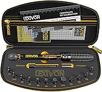 LEXIVON LX-191 Bike Torque Wrench 1/4-Inch Drive 15-Piece Kit | 72-Tooth Gear, 2-26 Nm Dual-Direction Precision Tool