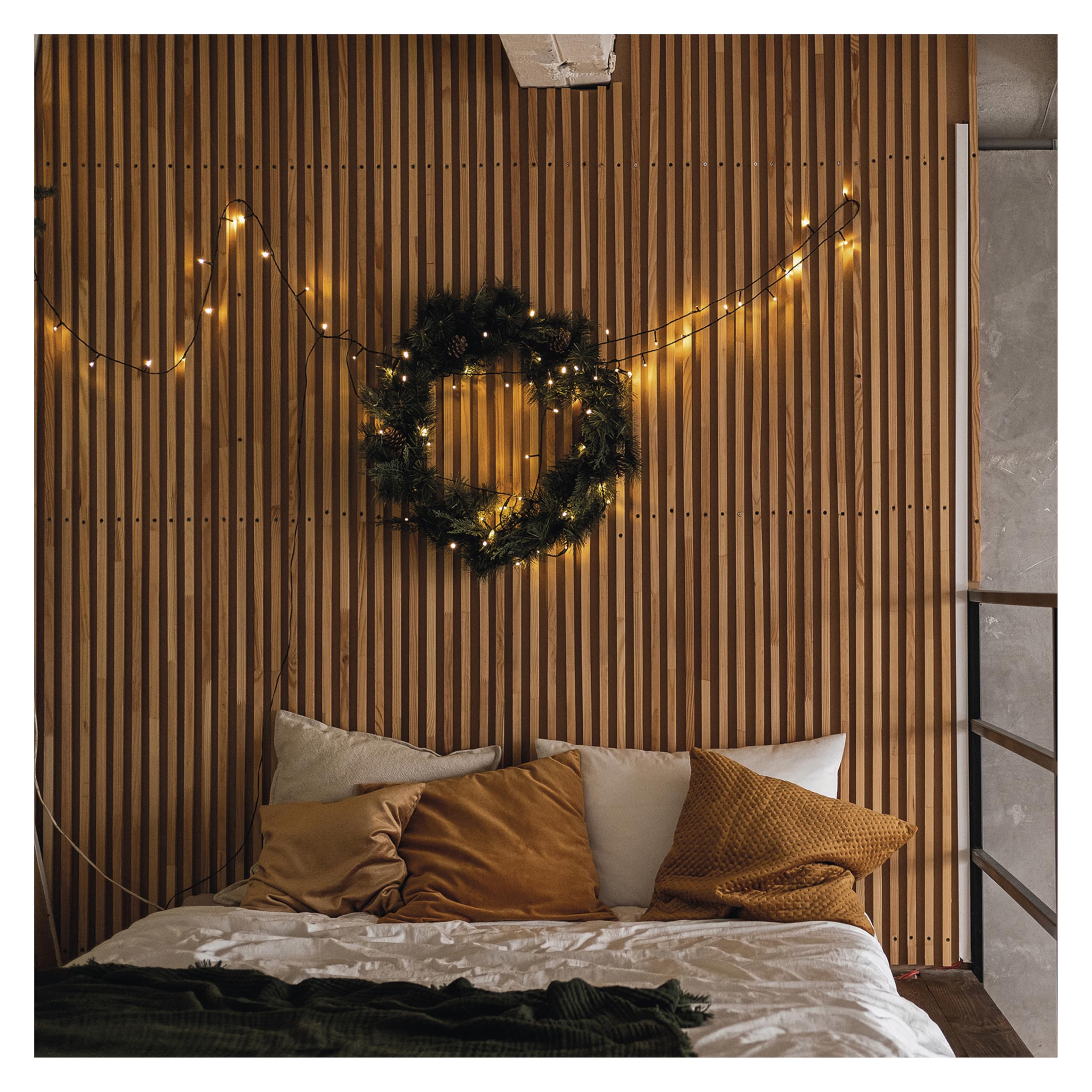 EMOS LED-Lichterkette warmweiß für Innen und Außen, 50m lange IP44 Weihnachtslichterkette mit 500 LEDs + 5m Zuleitung und Netzteil, 8 Modi und 6h Timer Funktion, für Party, Weihnachten, Deko