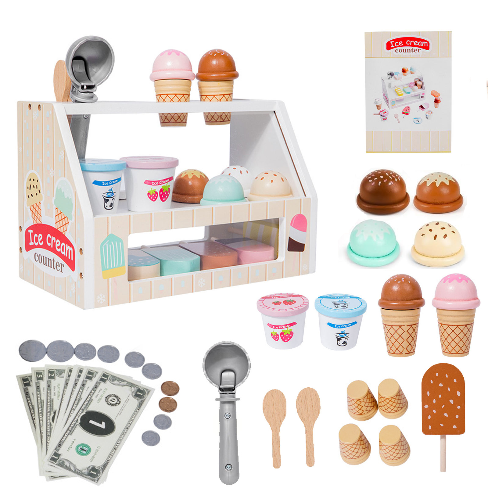 Amazon | YAYAMIYA おままごとセット アイスクリーム おもちゃ