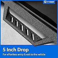 Vista 4 de Tyger Auto LanderX - Estribos compatibles con Ford F-150 2015-2026; F-150 Lightning 2022-2026; F-250 F-350 SD 2017-2026 Cabina Supercrew