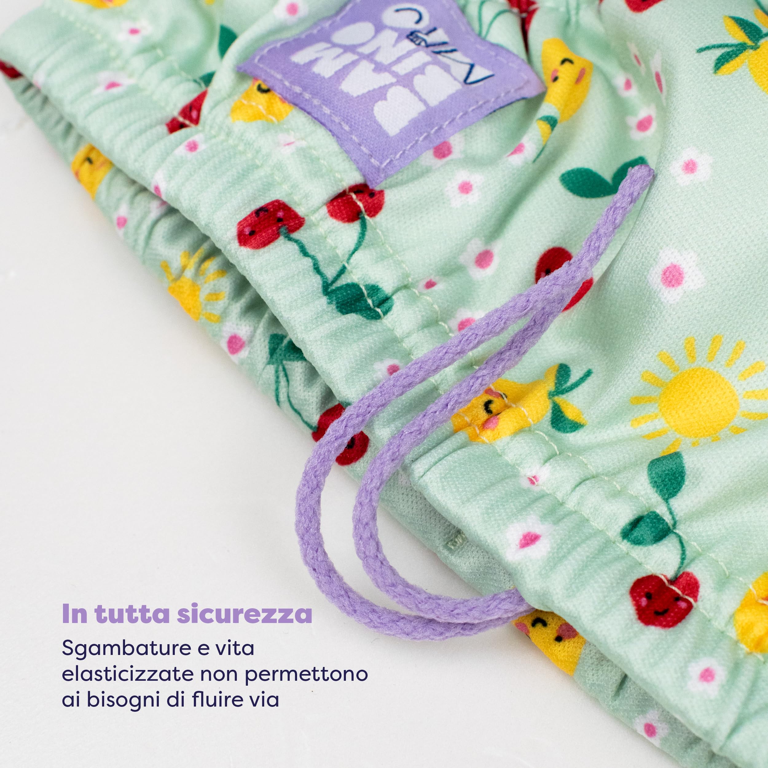 Bambino Mio Anti-UV UPF 40+ Set da Bagno per Neonati (da 0 Mesi a 3 Anni), con Pannolino da Bagno Riutilizzabile e Maglietta da Bagno con Protezione Solare