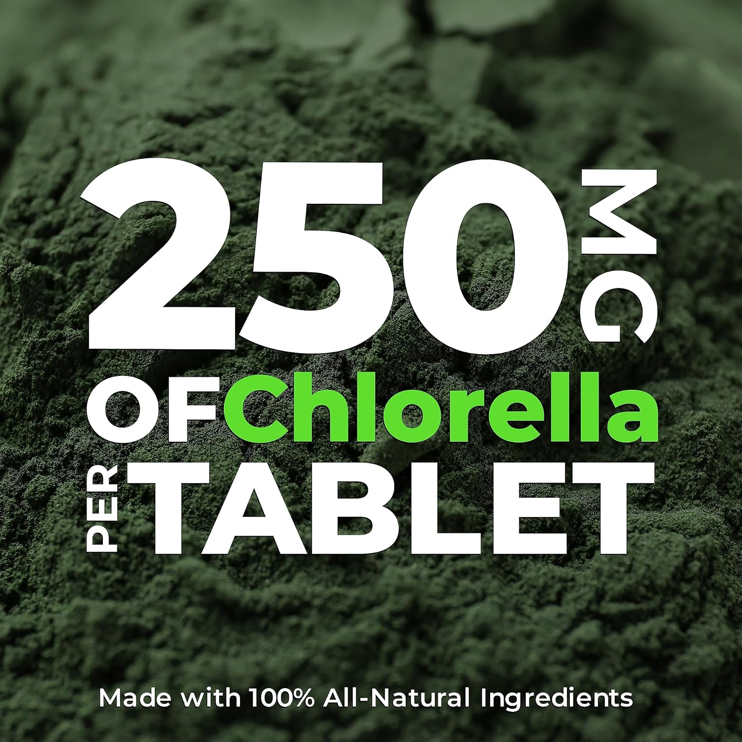 Earth Circle Organics Premium Chlorella Tablets | Kosher | Highest Potency, Pure Chlorella Algae raw superfood, Broken Cell Wall | High in Protein, no additives - 400 Tablets. (1 Pack)