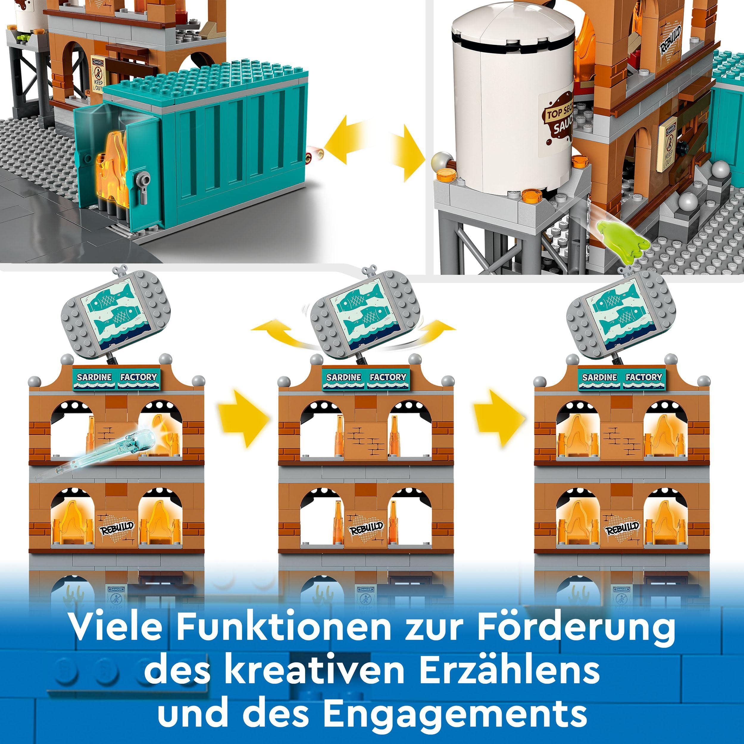 LEGO 60321 City Feuerwehreinsatz mit Löschtruppe, Feuerwehr-Spielzeug mit Feuerwehrauto und Minifiguren, Geschenkidee für Jungen und Mädchen ab 7 Jahren