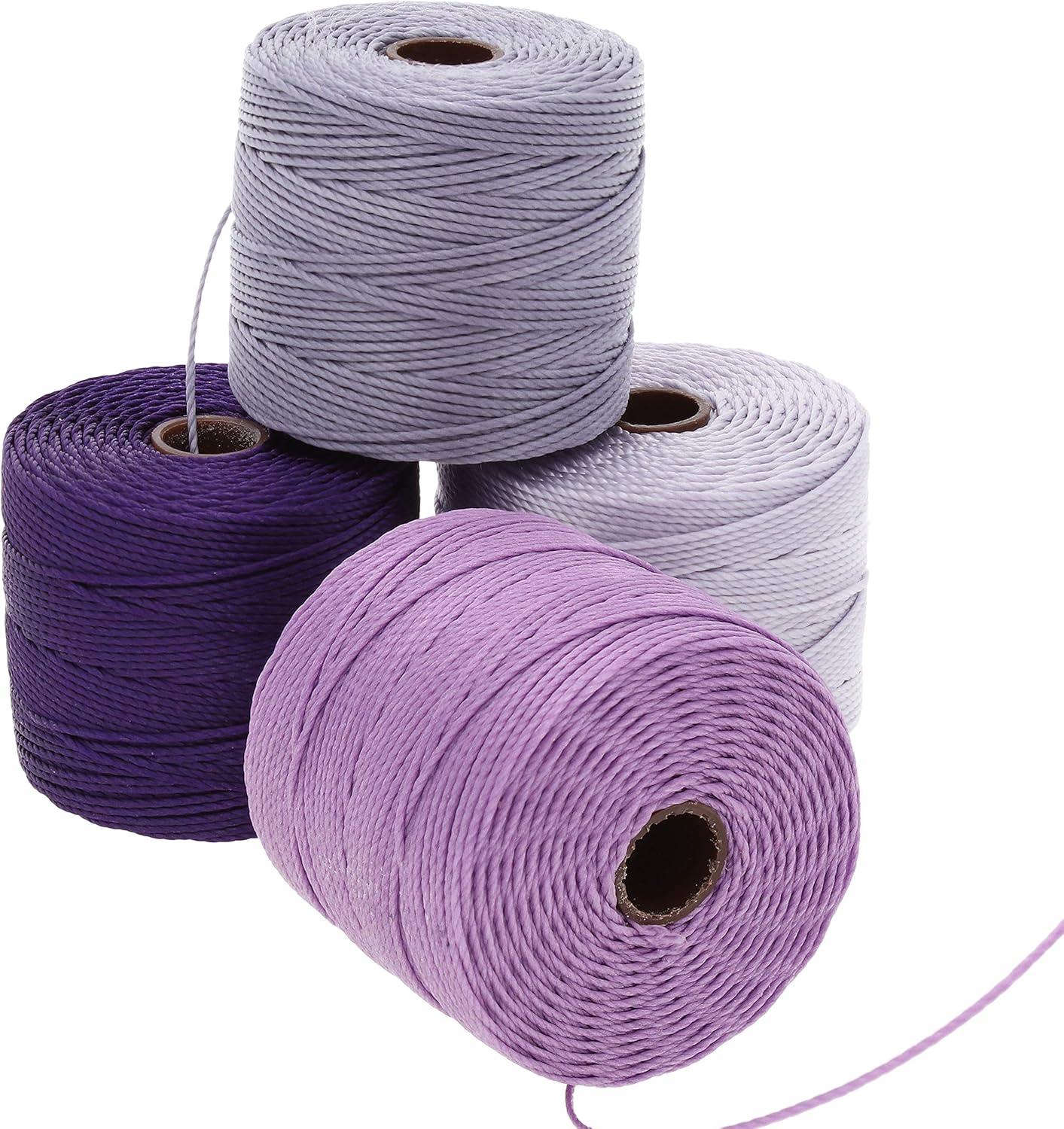 The Beadsmith SLon 18 Nylon Cord Lilac Mix Tex210