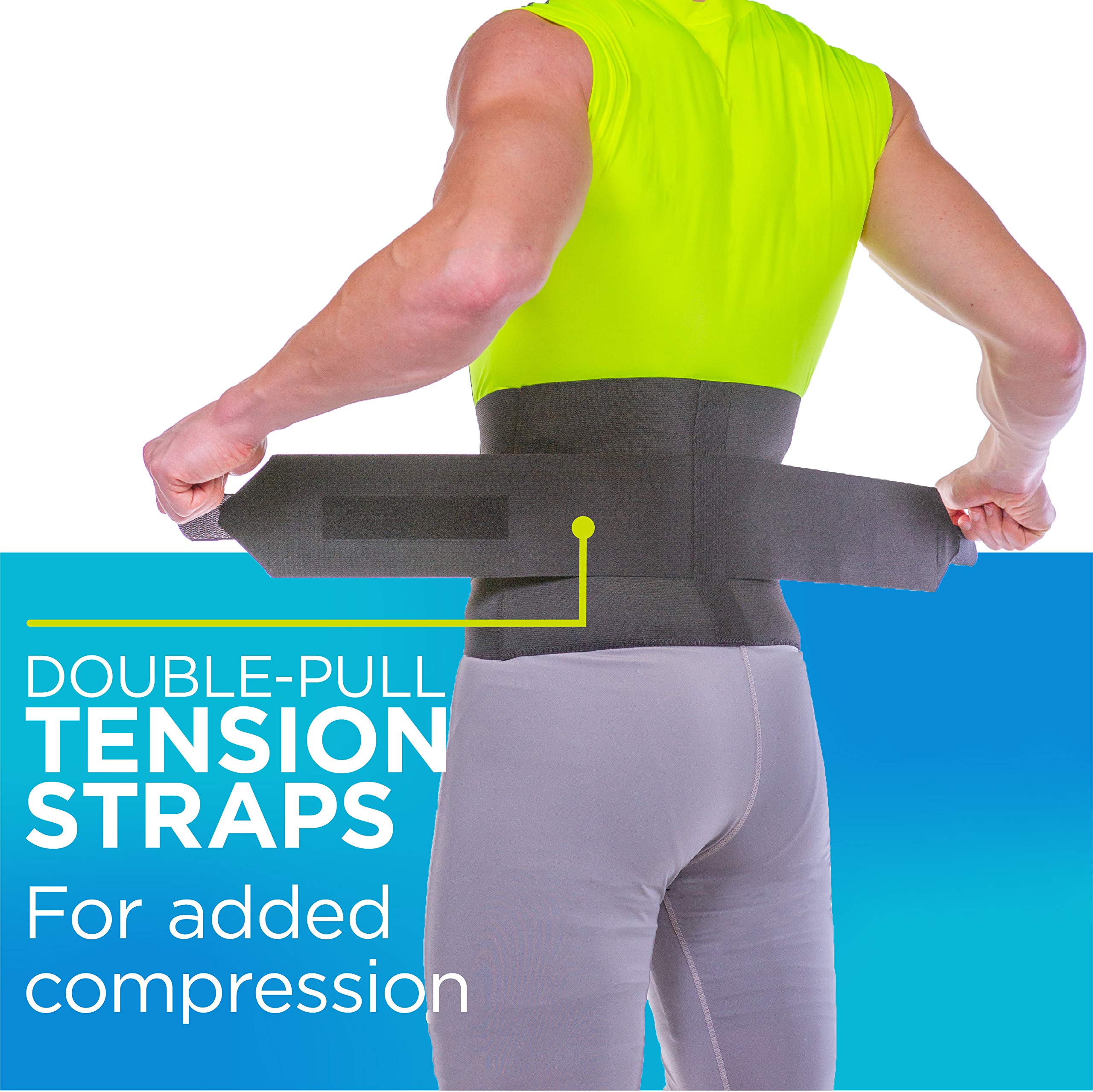 BraceAbility Elastic & Neoprene Compression Back Brace Lumbar, Waist