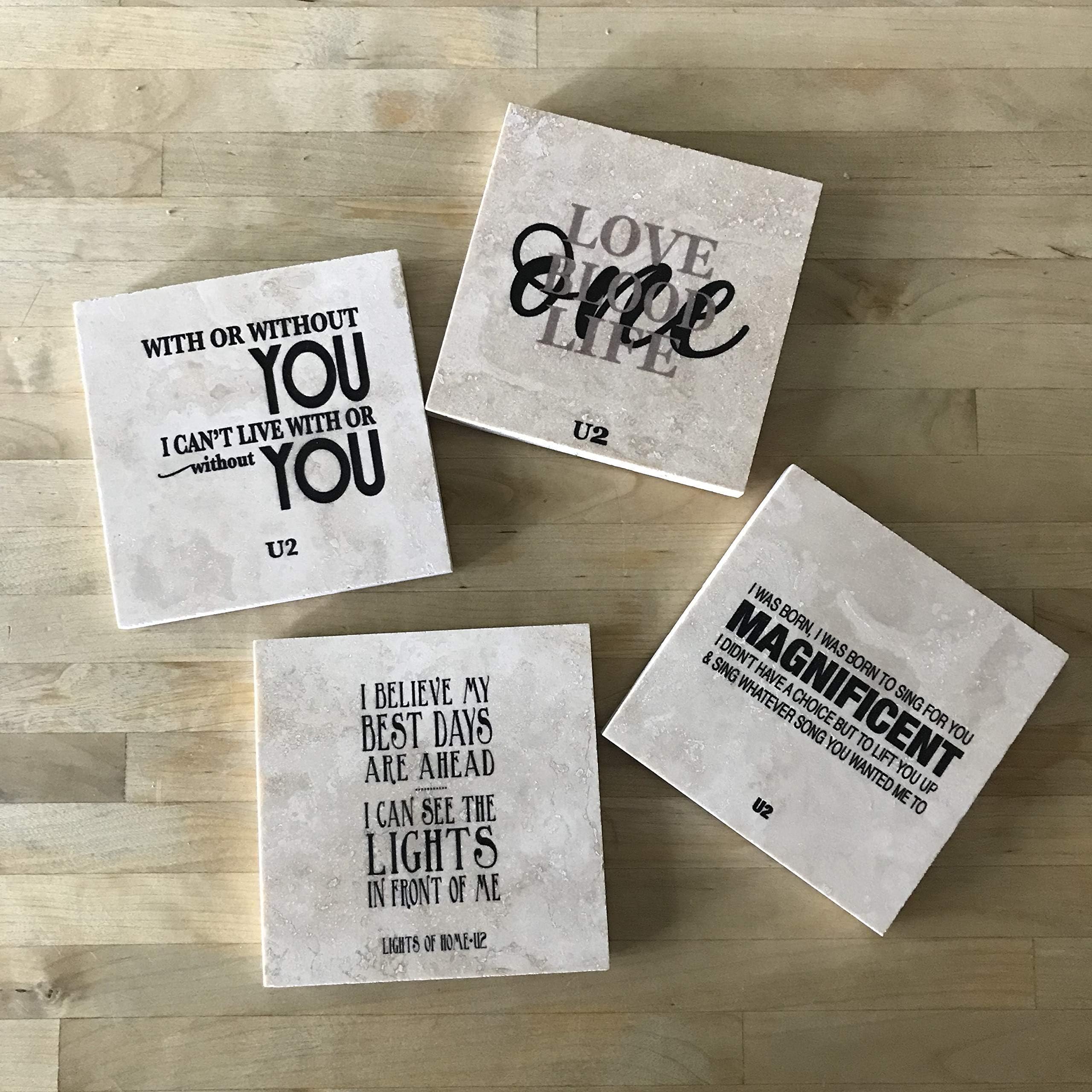 U2 lyrics Coasters