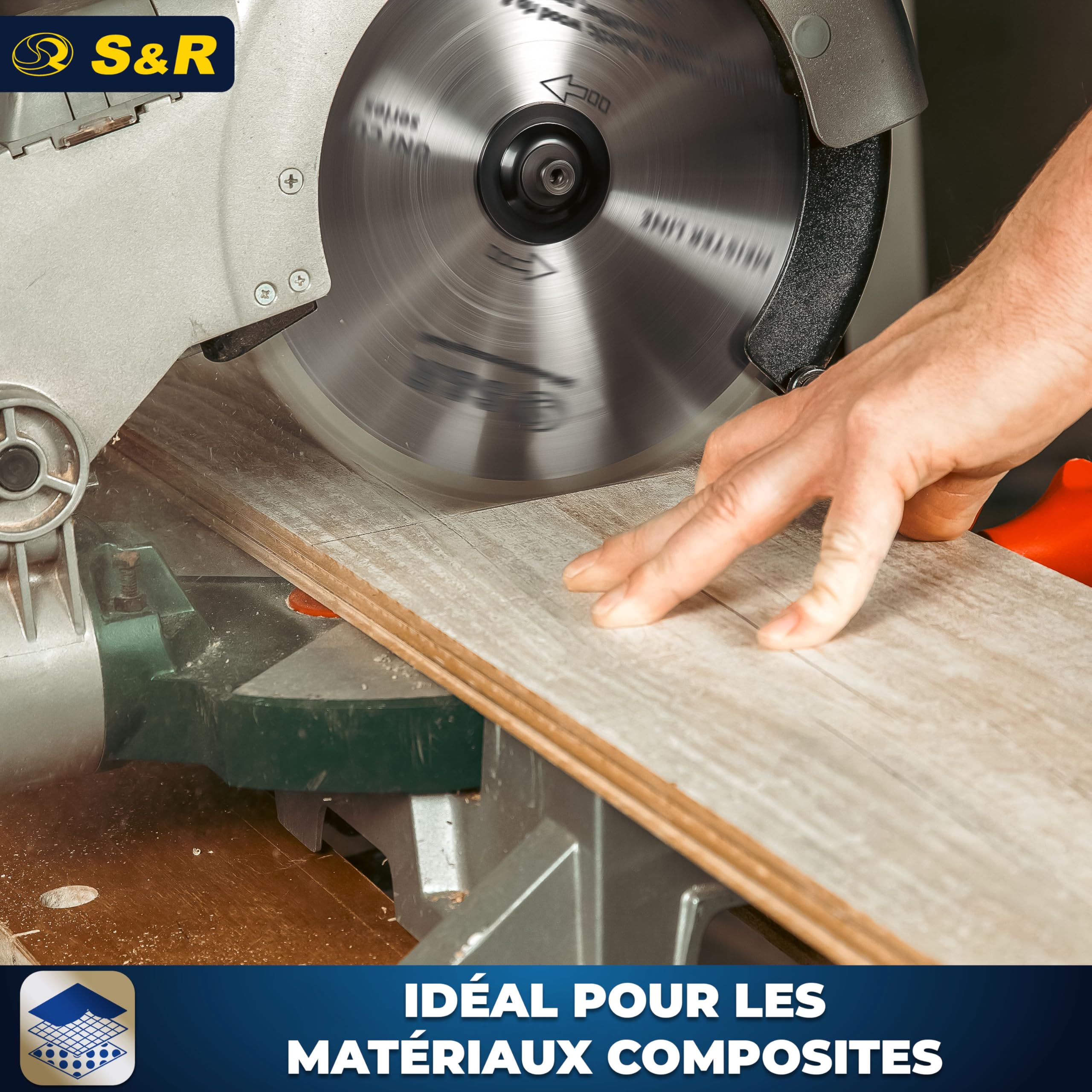 S&R Lame de scie circulaire 254 x 30 mm 96 dents TCT Coupe Bois Multimatériaux