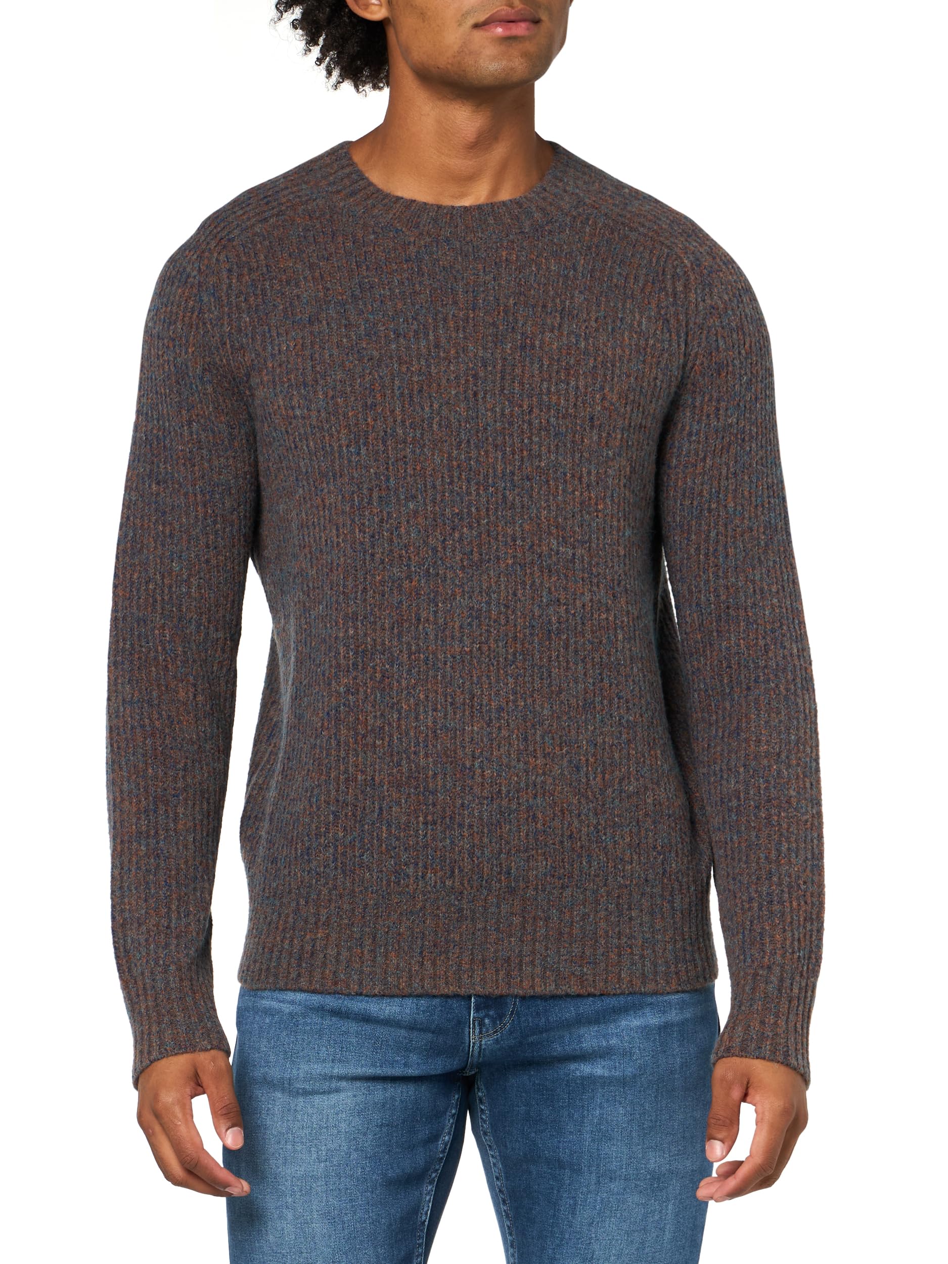 Pull Vince Mouline Mix Crew homme en maille de luxe texturée - 4
