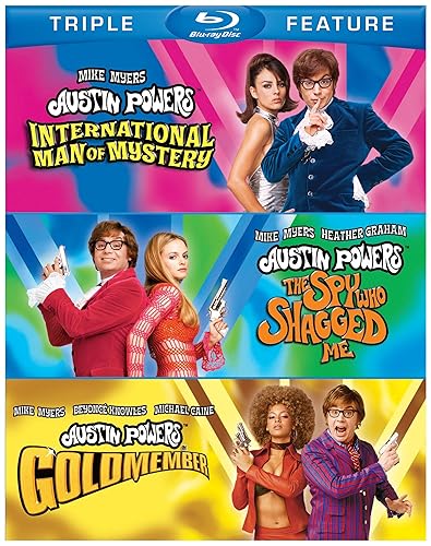 Austin Powers Triple Feature International Man of Mystery The Spy Who Shagged Me Goldmember Blu-ray
