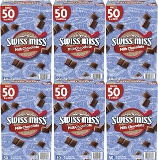 Hot Chocolate Packets, Hot Chocolate Mix, Milk Chocolate Flavor- 300 Count, 6 box, Plus Vallary Spoon Perfect for Mixing Your Hot Cocoa.