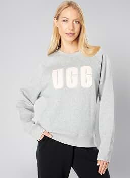 Amazon.co.jp: UGG レディース クルーネック スウェットシャツ, グレー
