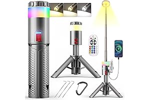 FLI-PRO 8' TELESCOPIC AREA LIGHT FOR CAMPING BY STKR CONCEPTS