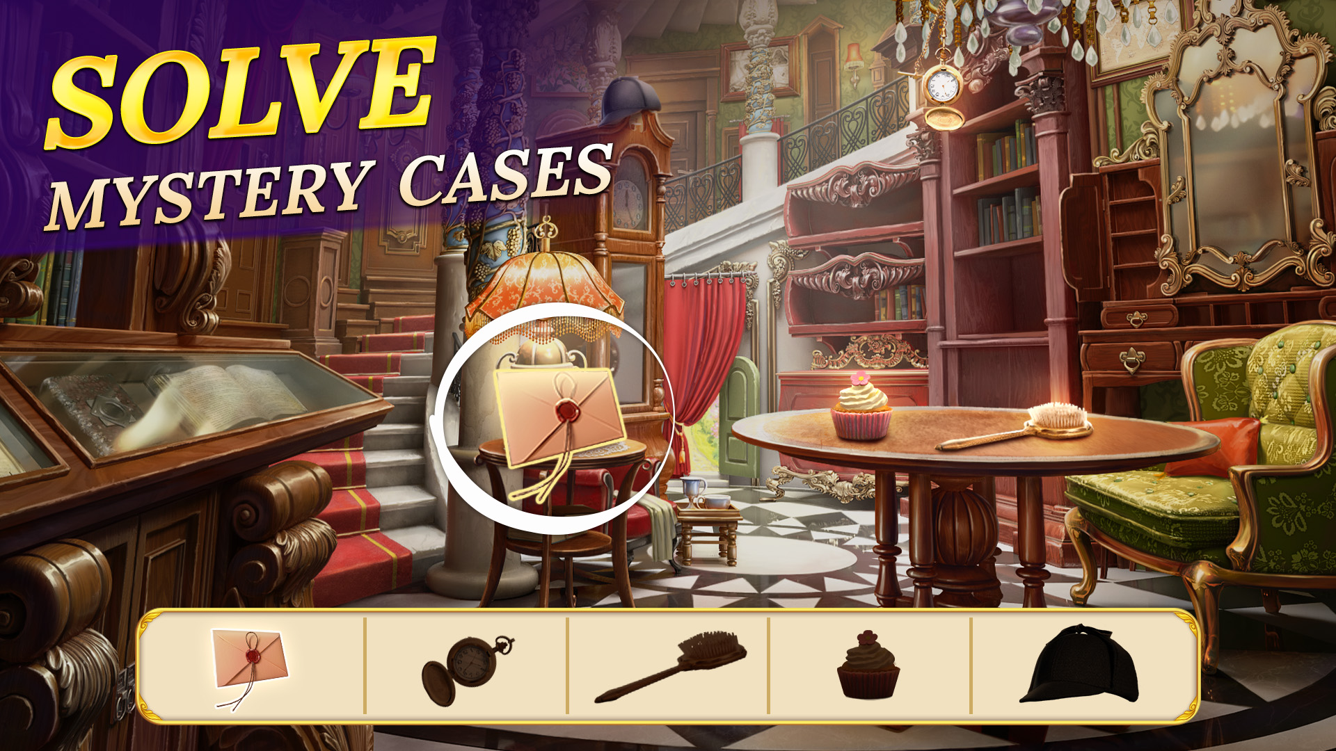 Sherlock Match 3 Puzzle and Hidden Object Games. Mystery Detective