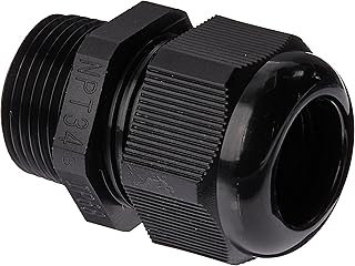 Morris Products Nylon Cable Glands â€“ NPT Thread â€“ Watertight, Durable â€“ Collet Design â€“ Accommodates Cords, Cables, Tubing â€“ Internal Ratchet, Self-Locking â€“ 3/4