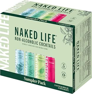 Naked Life Non Alcholic Drinks, Variety Pack, 12 pack, 8.4 oz Cans