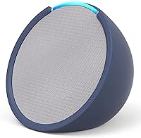 Vista 1 de Paquete Echo Pop incluye Echo Pop Blanco glaciar y Hecho para Tienda Sleeve Azul