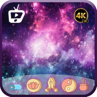 4K Amazing Galaxy Space Travel with Calming Music - Screensaver Galaxy Relaxing 9 Videos for Meditation For Tablets And Fire TV - NO ADS