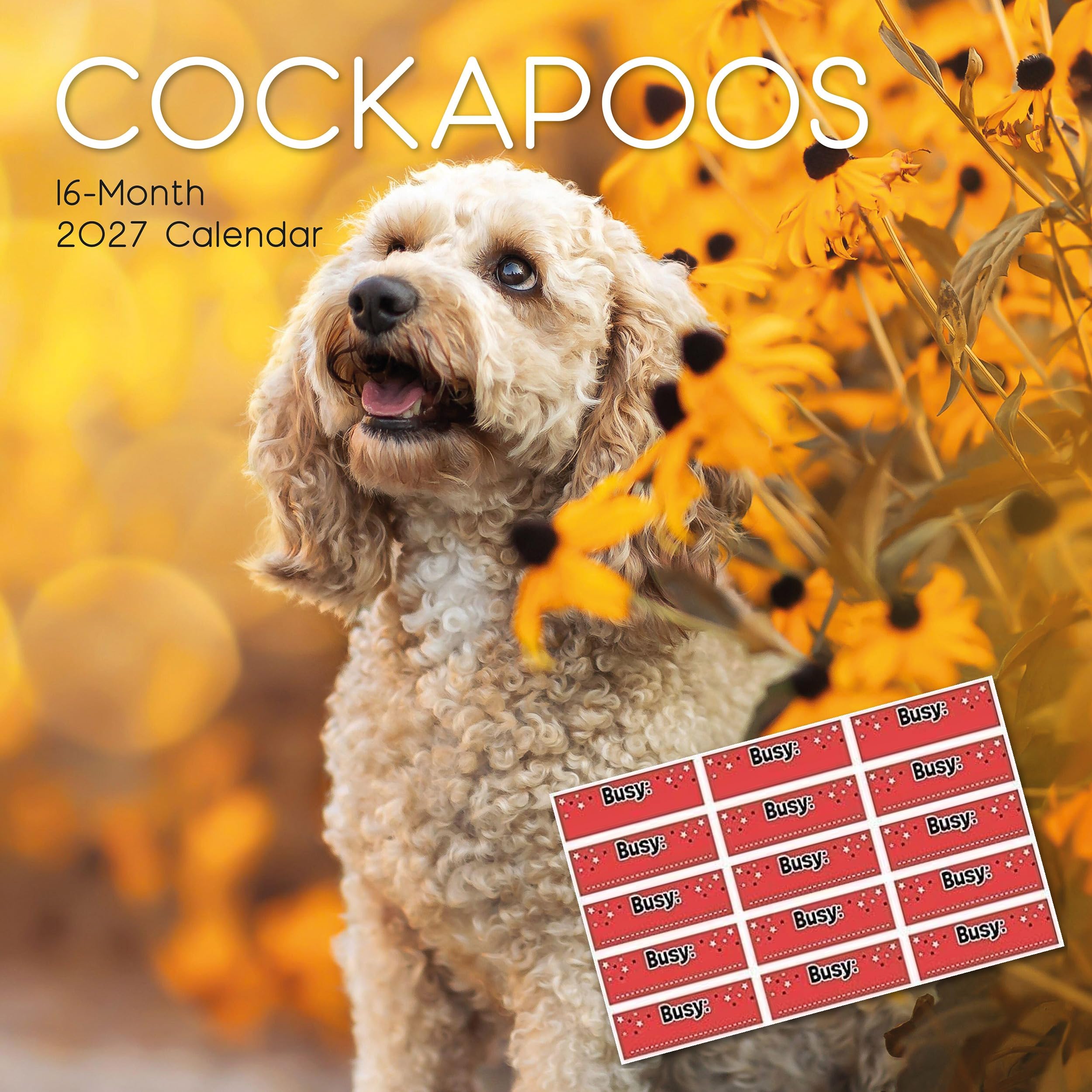 TGSC | Cockapoos 2027 Calendar with Stickers | Home & Office Planner