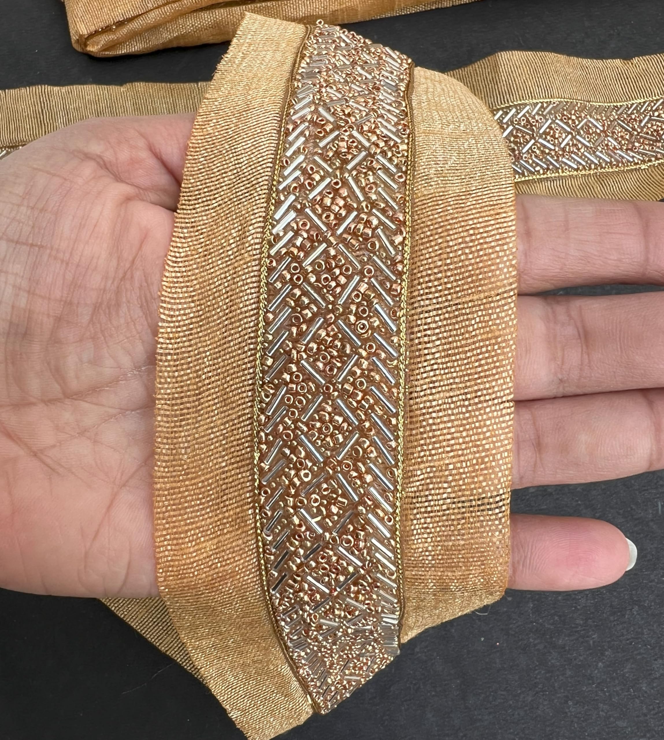 KAVYA FASHION Lace for Saree Border Finetage for Dresses, Sarees, Lehenga, Suits, Blouses, Dupatta, Chunri and Craft- 9 Meter (Golden) (B0CPSJWMP1) Amazon Price History, Amazon Price Tracker