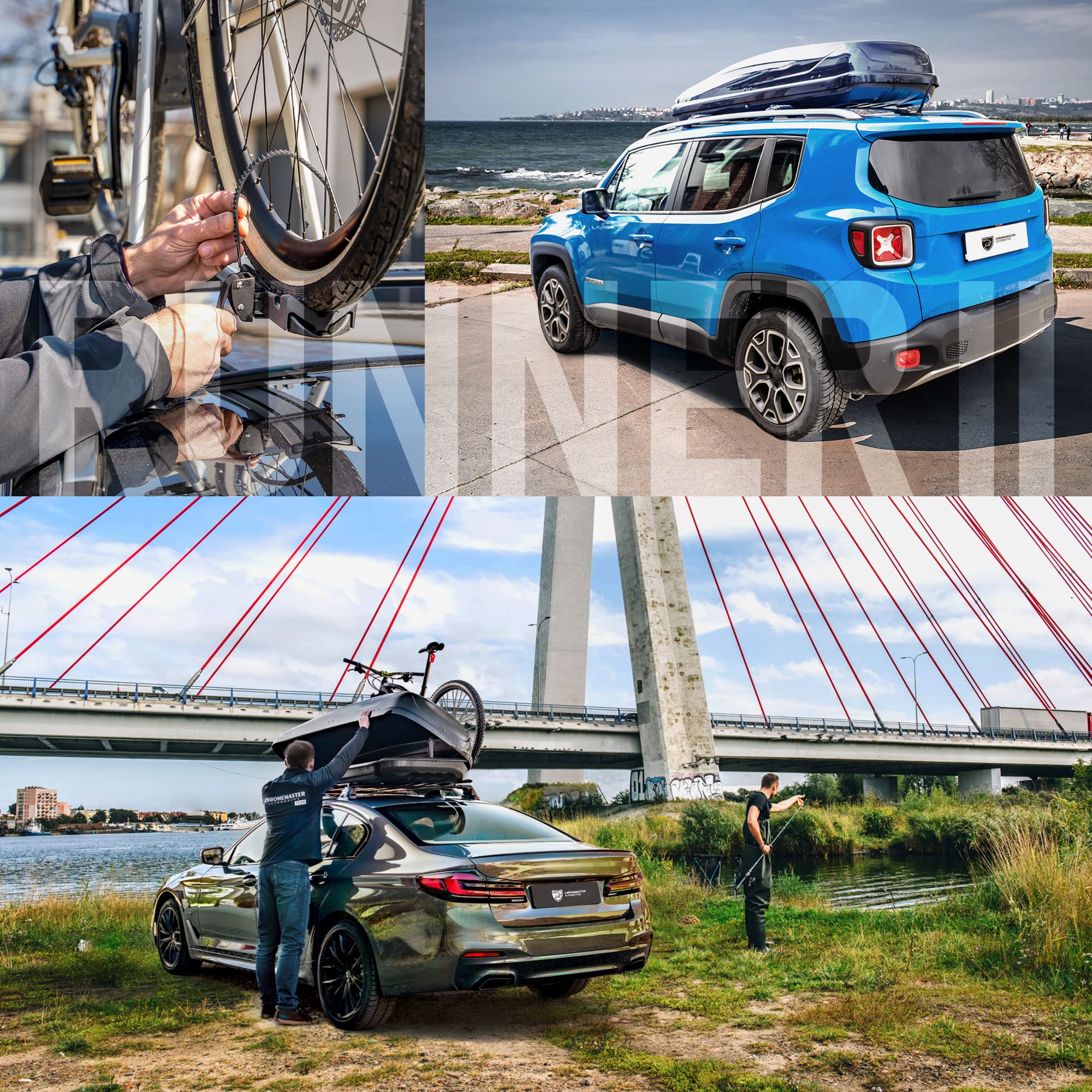 AGURI Runner II | Kompatybilny z Hyundai i30 Kombi 2017+ | Bagażnik Dachowy, Belki Dachowe | Służy do Montażu Boksu Dachowego, Uchwytu Rowerowego, Drabiny | Konstrukcja z Aluminium | TÜV