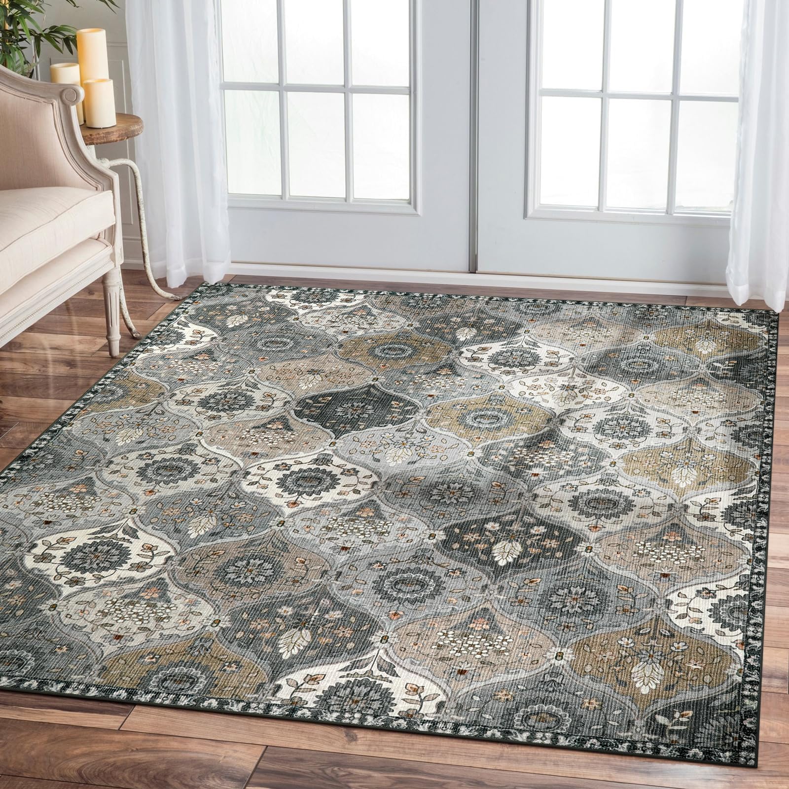 Amazon.com: Lahome Moroccan Area Rug 6x9 Washable Rug, Ultra-Thin Large ...