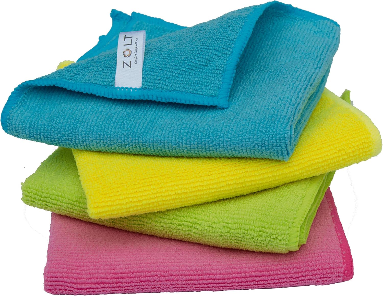 Zolt Microfibre Cloths Super Absorbent & Soft Cleaning cloths for Car