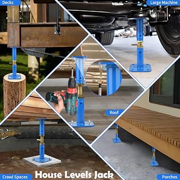 Amazon.com: Adjustable House Jacks for Leveling - Q355B Carbon