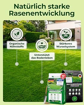 Rasensamen & Rasendnger Set  1 kg Highspeed Rasensamen schnellkeimend +  2,5 kg Bio Rasendnger Frhjahr  Rasensaat fr Nachsaat & Neuanlage  ...