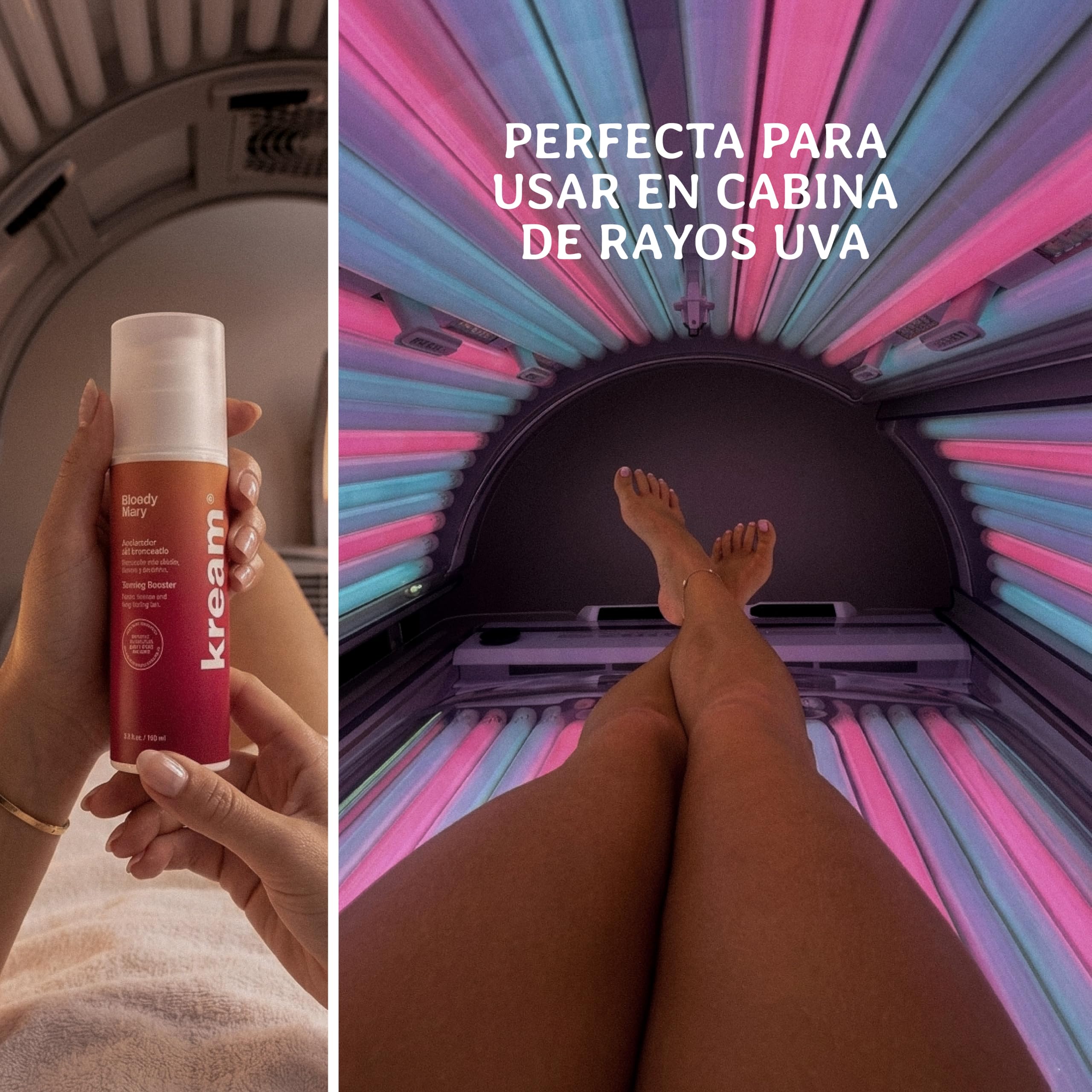 KREAM Crema Aceleradora del Bronceado - Hidratación Profunda e Intensificador Bronceado Corporal, 150 ml