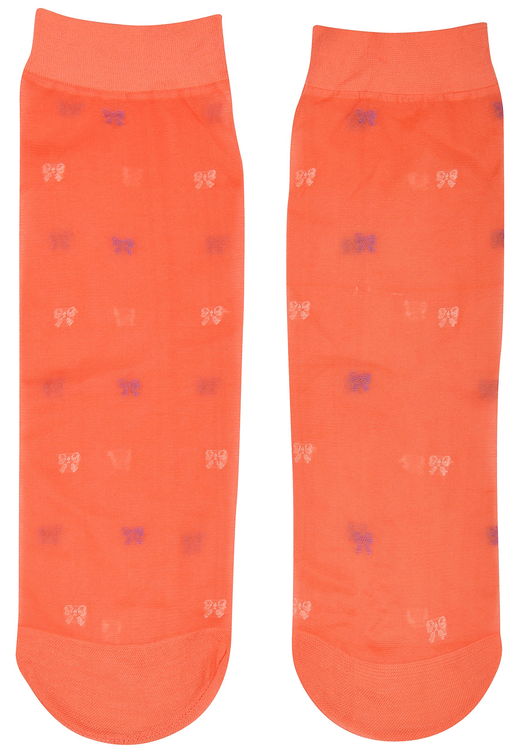 KOTTON LABS Women's Polyester Socks (Orange, Medium)