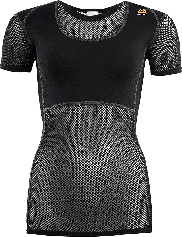 Amazon.co.jp: [ACLIMA] アクリマ WoolNet T-Shirt Ws XS jet black