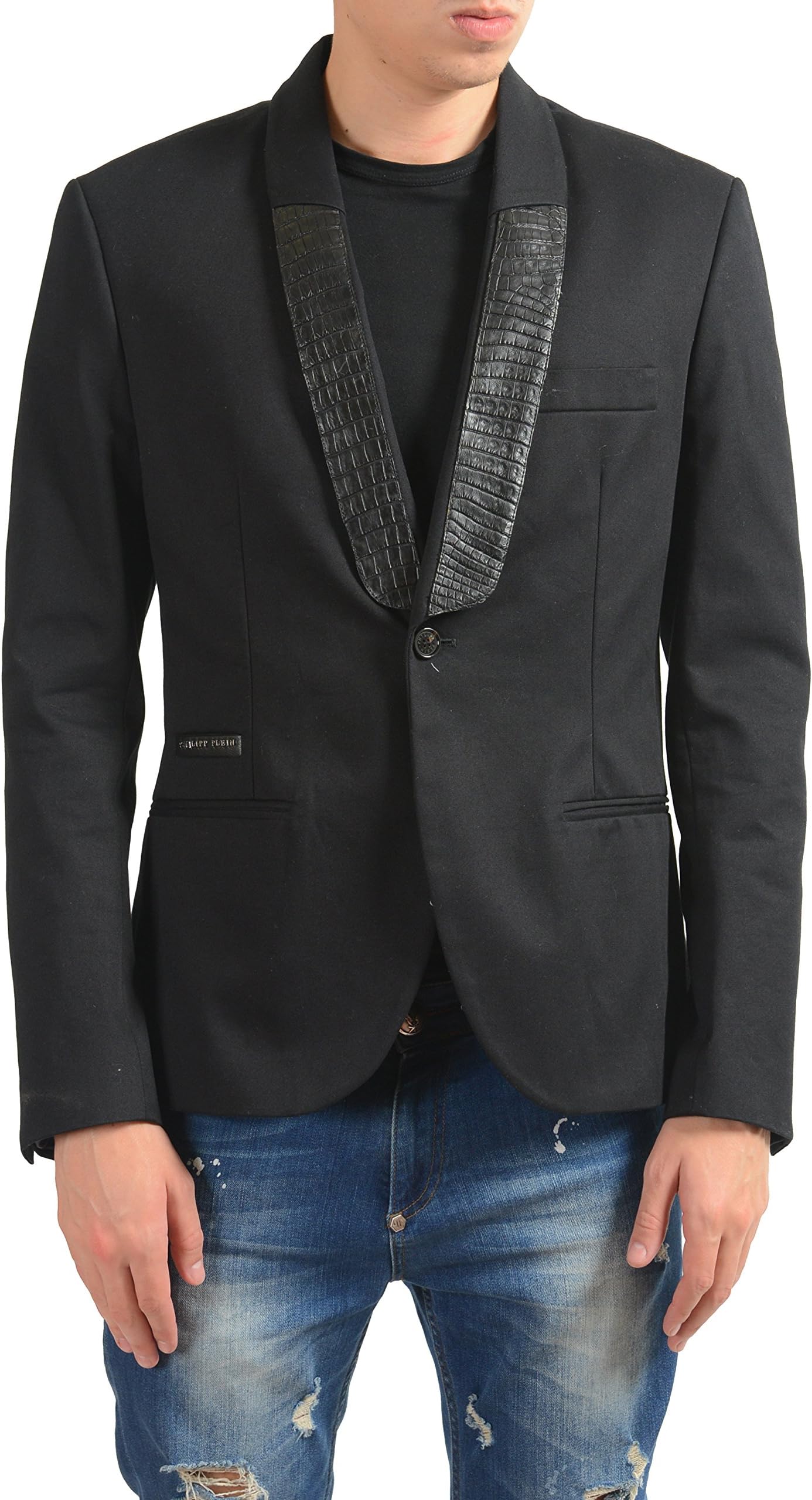 Philipp Plein Homme"People Black Men's Blazer Sport Coat US L IT 52