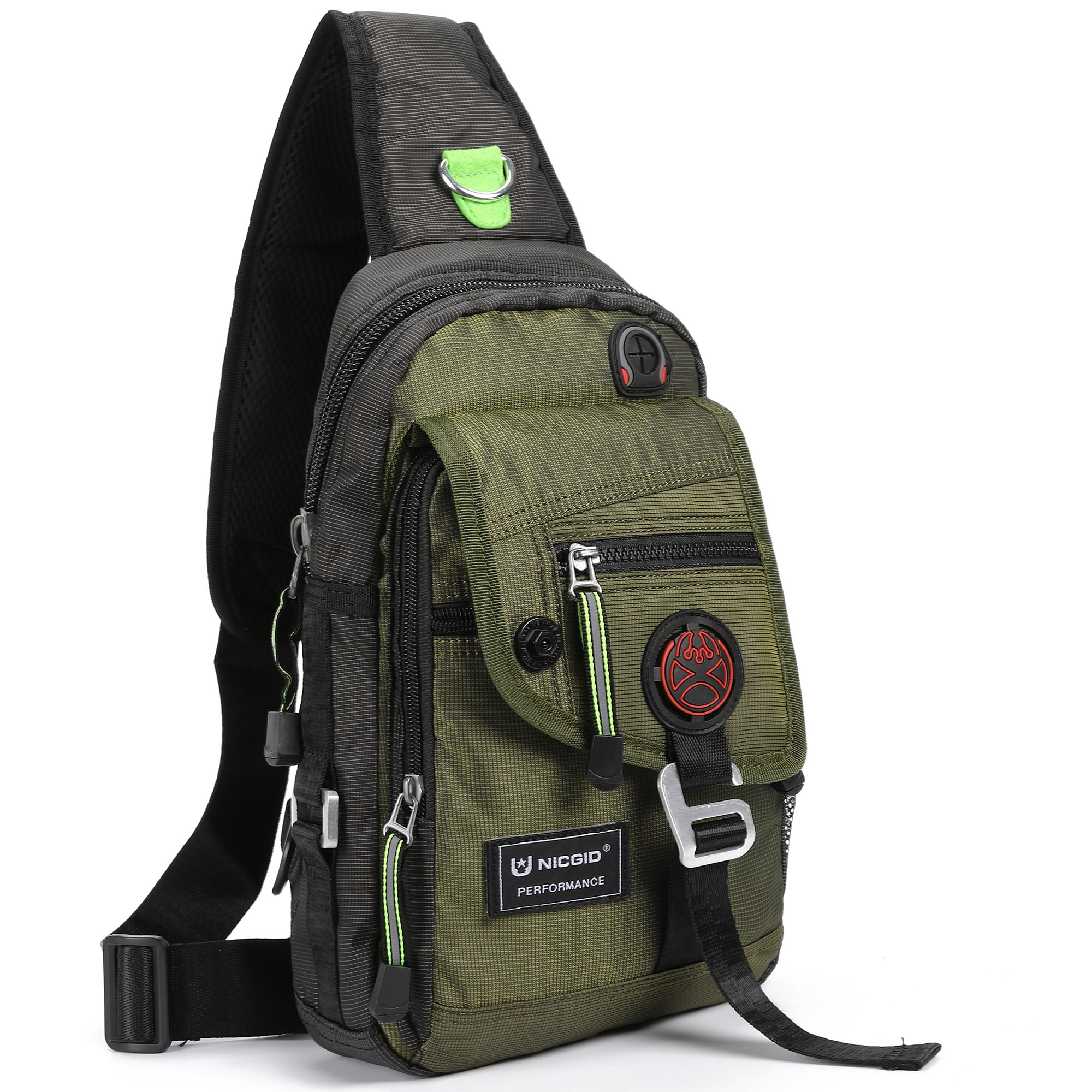 NicgidSling Bag Chest Shoulder Backpack Crossbody Bags for iPad Tablet Outdoor Hiking Men Women