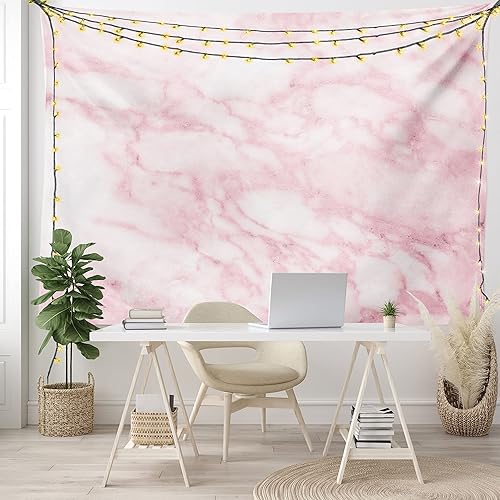 Miniatura 7 de Ambesonne Tapiz con estampado de mármol, textura de granito suave, piedra espacial, abstracto, macro, arañazos, para niñas, para colgar en la pared