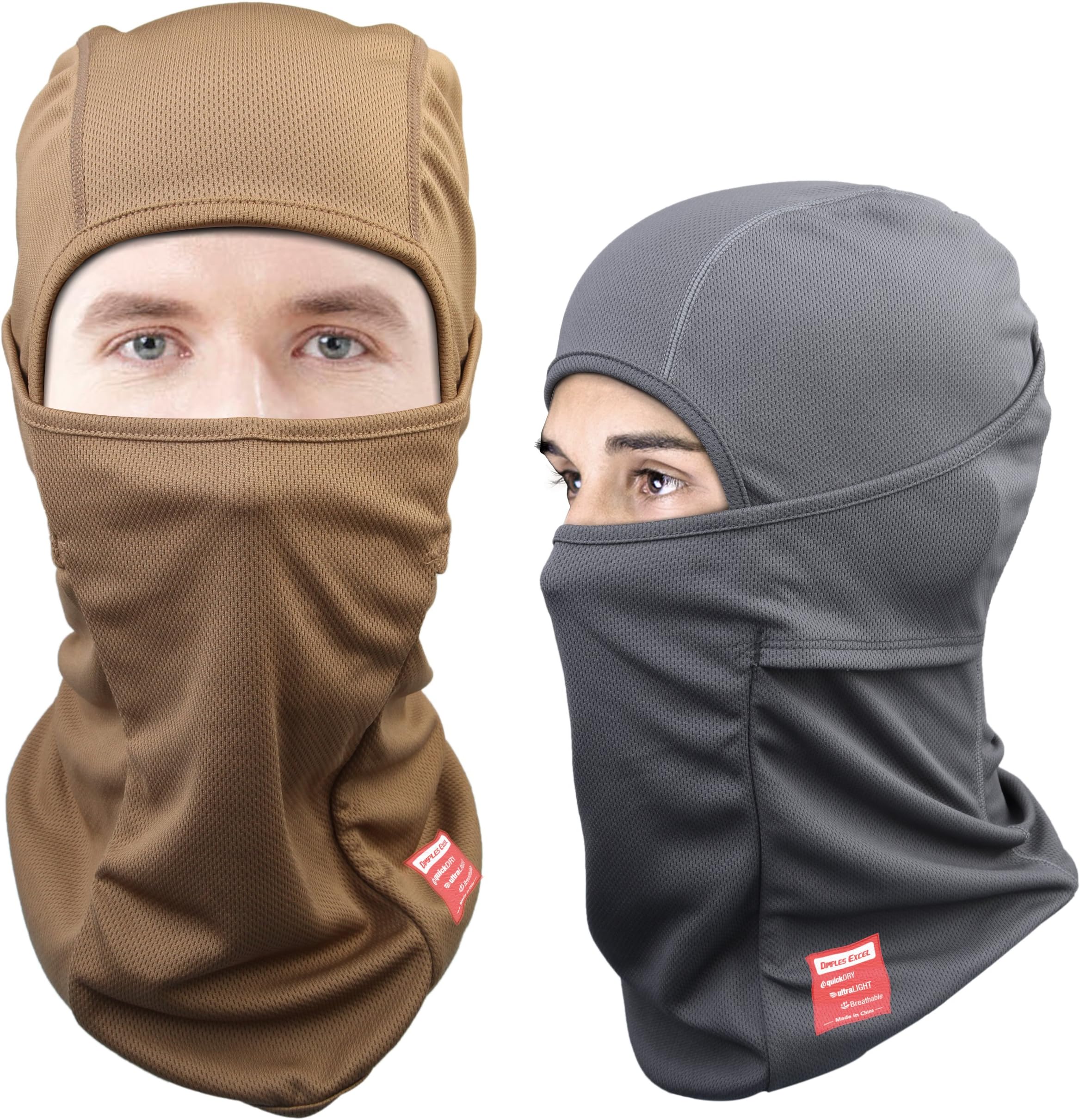 Dimples Excel Balaclava Face Mask for Motorbike Motorcycle Bike Cycling Men Women Helmet Full Half Face Thermal Balaclavas Windproof Cold Running Skiing Snowboarding Tactical
