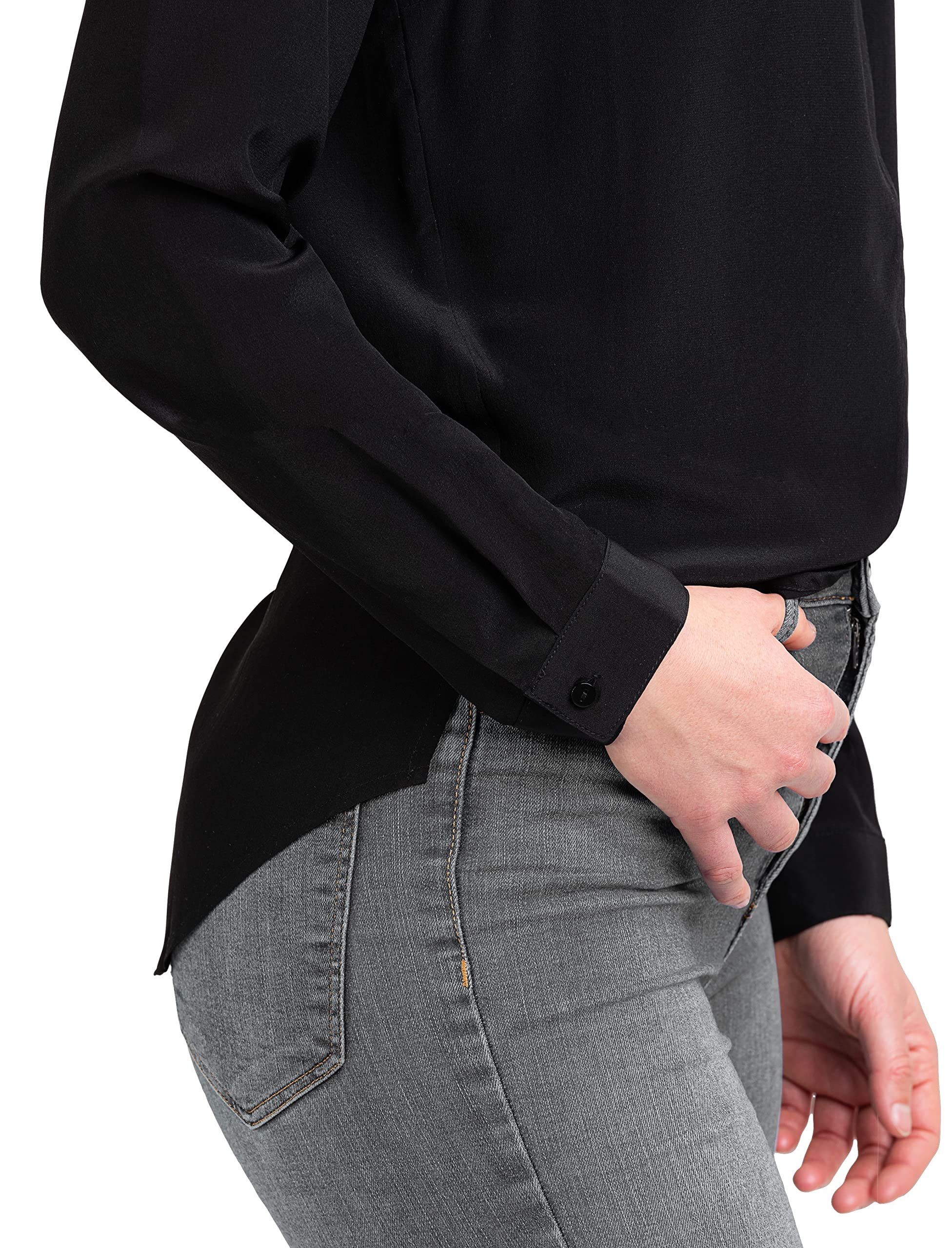 Posh Gear Donna Blusa de Seta Nobicetta 100% Seta