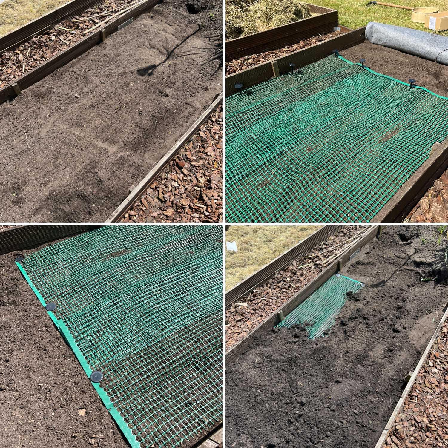 Florade® Premium Maulwurfgitter | Schwarz | 330g/m² | Effektiver Schutz für den Garten | Robust, langlebig, leicht anzuwenden | Maulwurfshügel verhindern