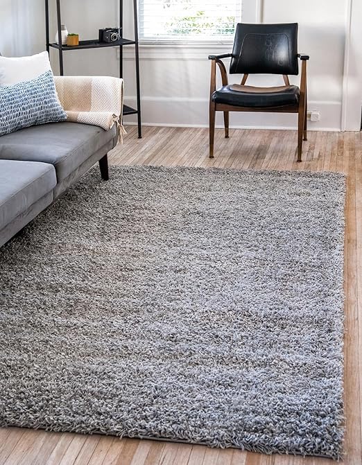 Unique Loom Solid Shag Collection Area Rug (3' 3" x 5' 3