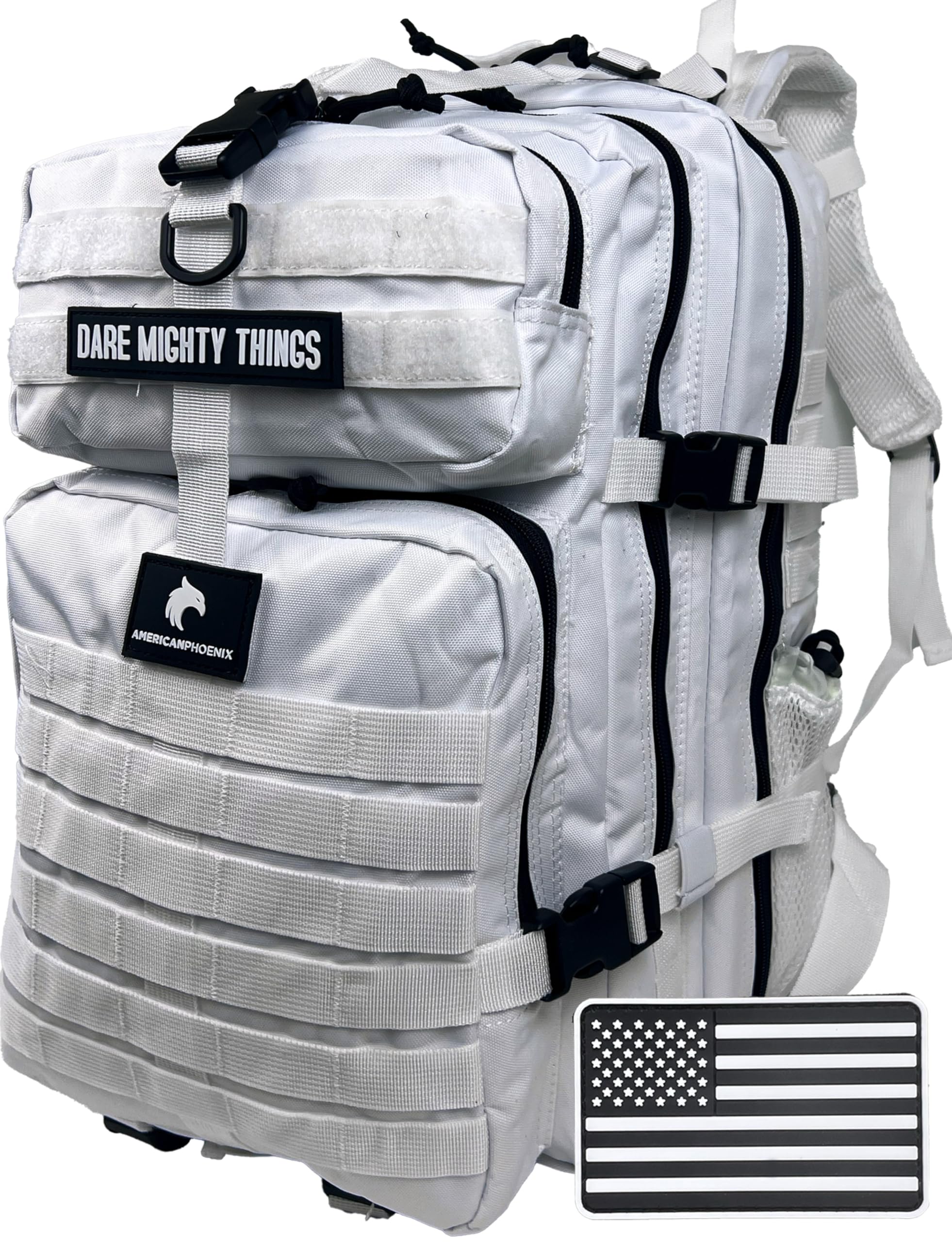AMERICANPHOENIX Elite taktischer Rucksack, 45 l, Arbeits- und Militärrucksack, wasserabweisend und strapazierfähig, Insektenschutztasche