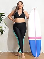 Vista 6 de ATTRACO Pantalones de natación de talle alto - Leggings de natación para mujer