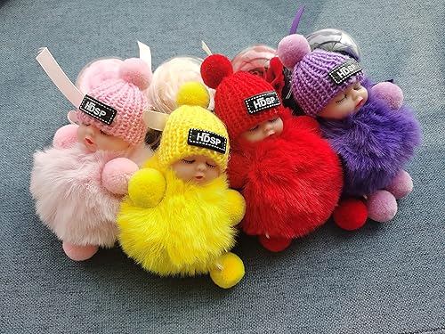 Miniatura 5 de DORIS&JACKY Llaveros Lindos Llaves de Muñeca Fob Anillo Charm Accesorios Para Monedero Cartera Y Llavero De Coche