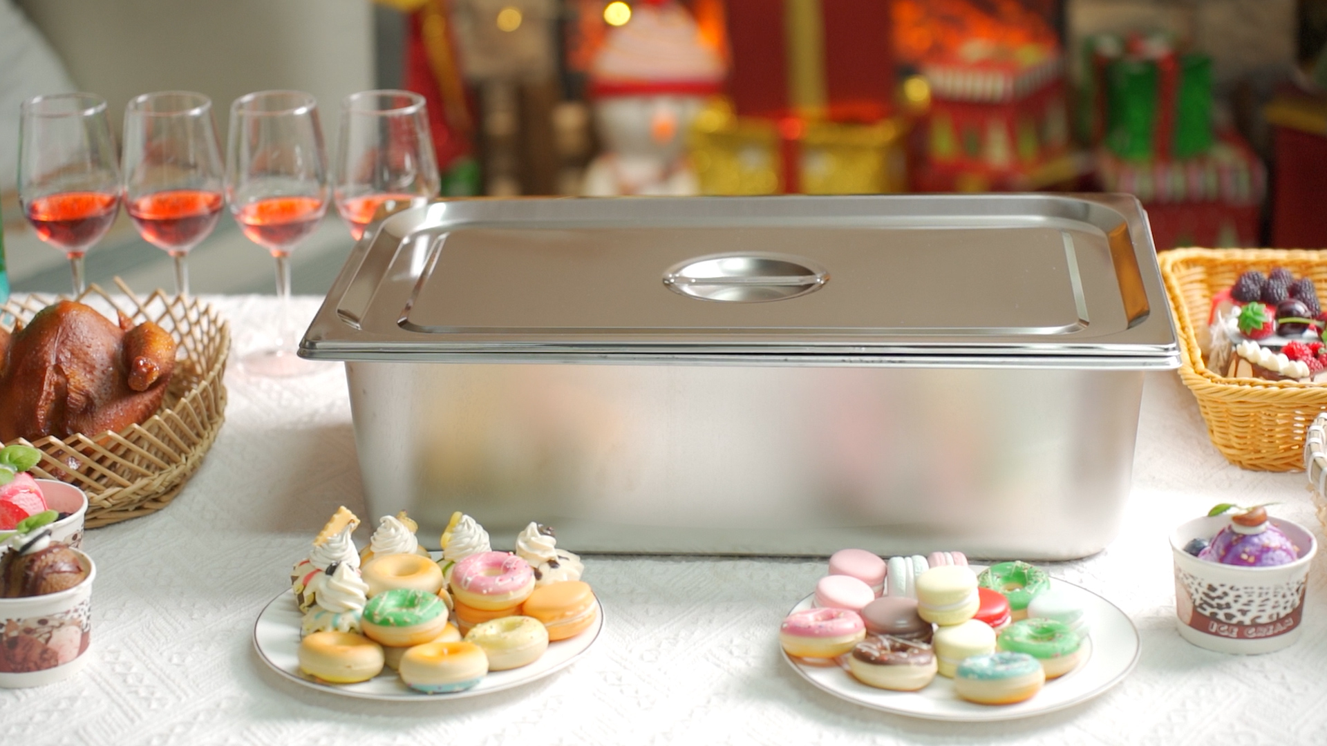 Buy 8 Pack Steam Table Pan Covers Full Size Hotel Pans Covers With Handle 0.8 Mm Thick Stainless Steel 20 8 L X 12 8 W Commercial Food Pan Lid - View #8